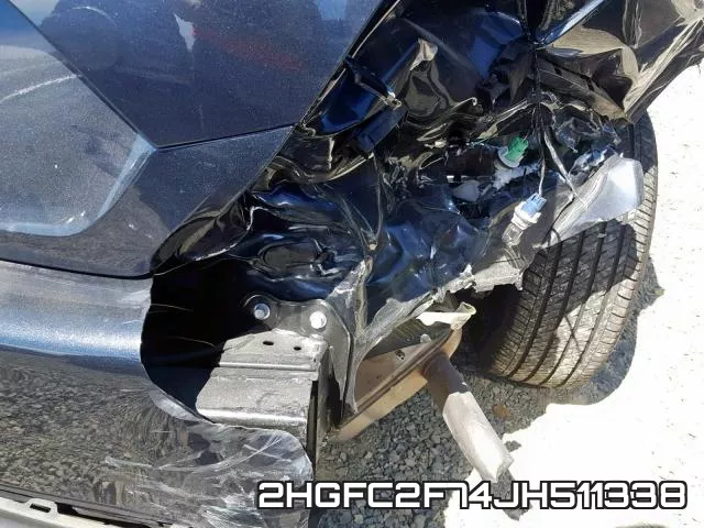 2HGFC2F74JH511338 фото 10