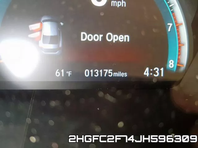 2HGFC2F74JH596309 фото 9