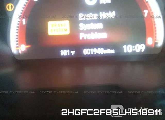2HGFC2F85LH518911 фото 8