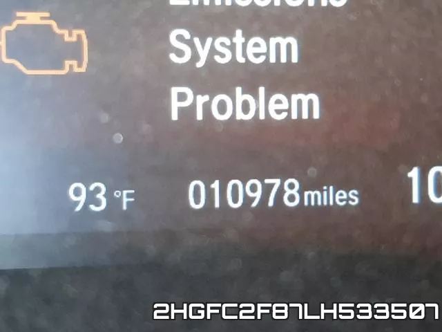 2HGFC2F87LH533507 фото 9