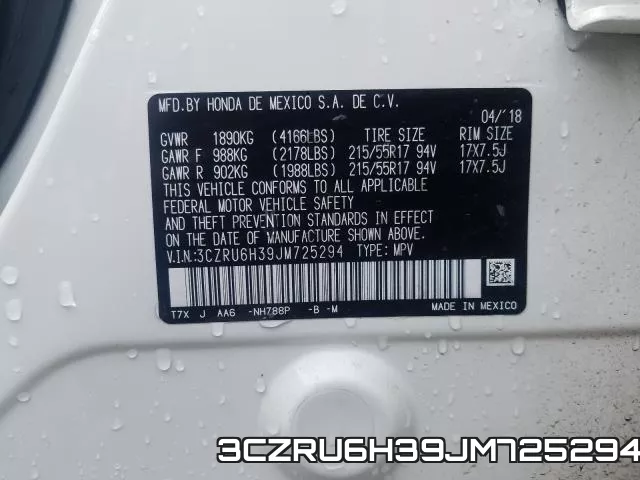 3CZRU6H39JM725294 фото 2