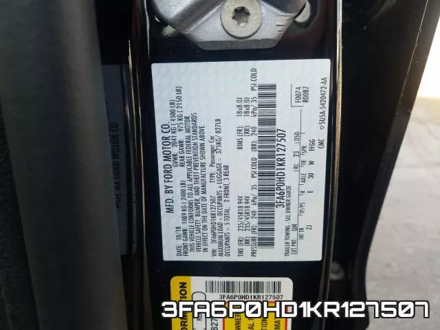 3FA6P0HD1KR127507 фото 2