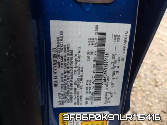3FA6P0K97LR115416 фото 2