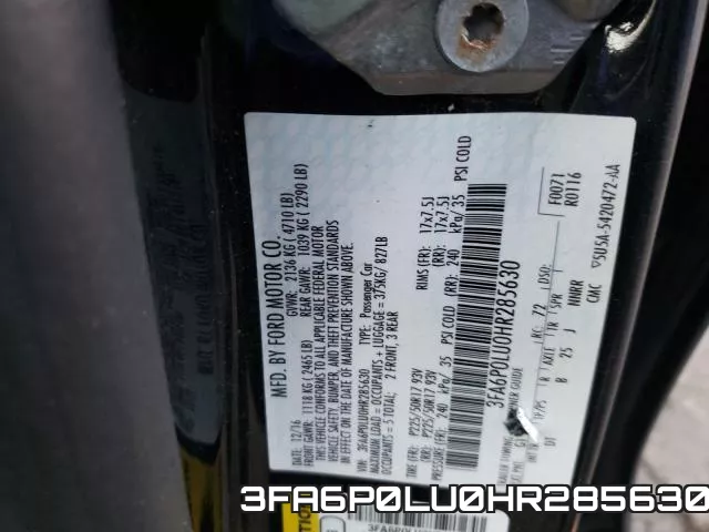 3FA6P0LU0HR285630 фото 2