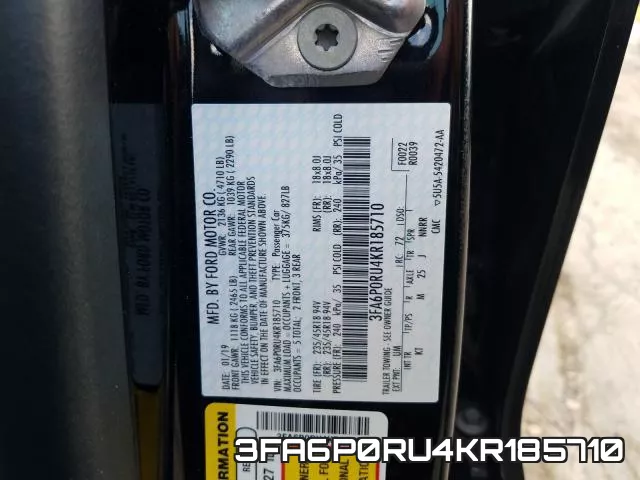 3FA6P0RU4KR185710 фото 2