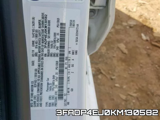 3FADP4EJ0KM130582 фото 2