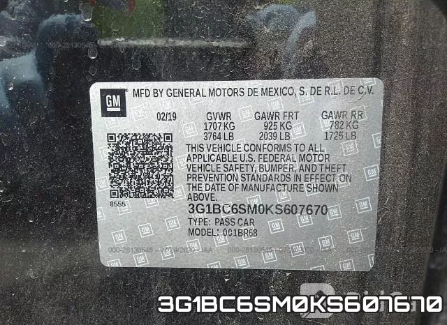 3G1BC6SM0KS607670 фото 10