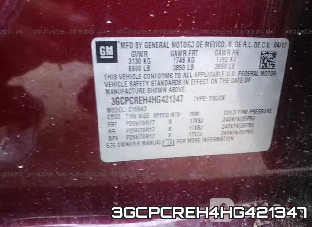 3GCPCREH4HG421347 фото 10