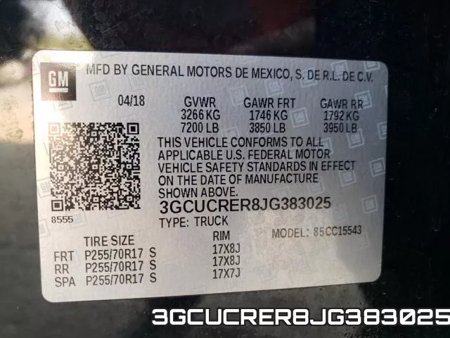 3GCUCRER8JG383025 фото 2