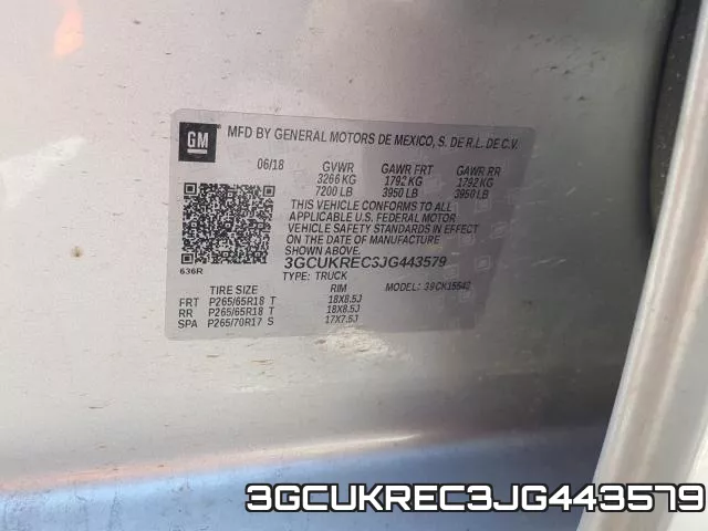 3GCUKREC3JG443579 фото 2