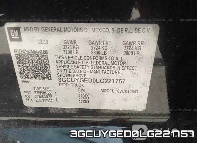 3GCUYGED0LG221757 фото 10