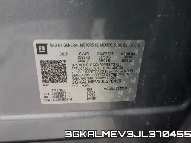 3GKALMEV3JL370455 фото 2