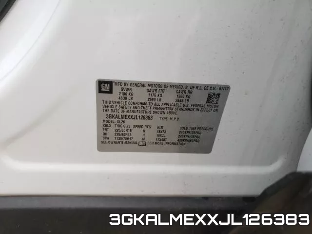 3GKALMEXXJL126383 фото 2