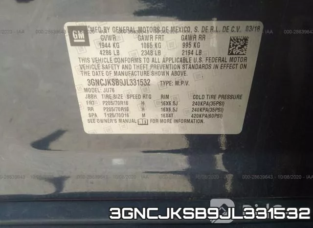 3GNCJKSB9JL331532 фото 10