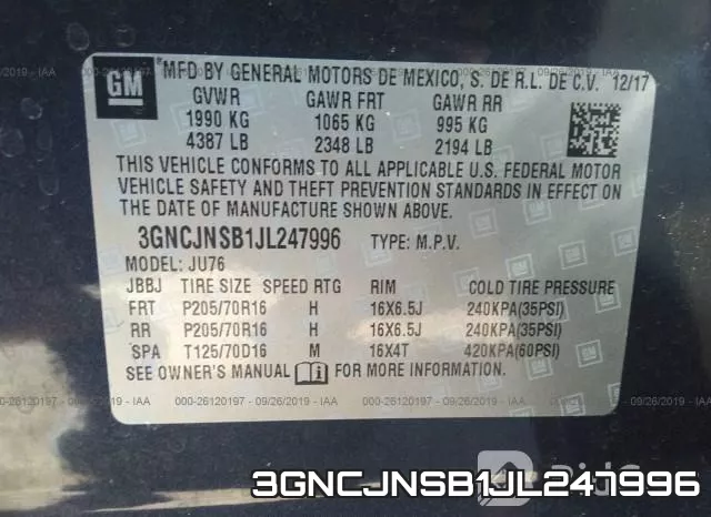 3GNCJNSB1JL247996 фото 10