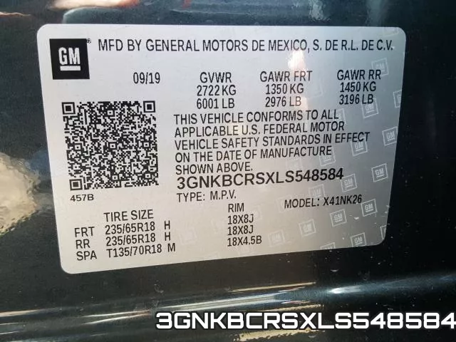 3GNKBCRSXLS548584 фото 2