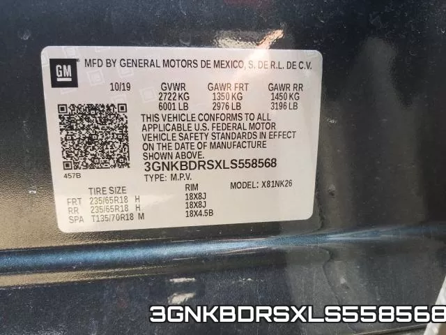 3GNKBDRSXLS558568 фото 2