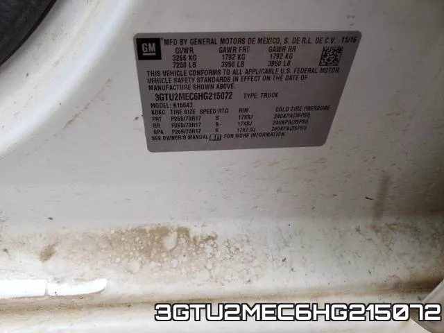 3GTU2MEC6HG215072 фото 2