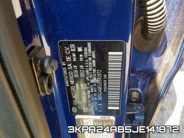 3KPA24AB5JE141872 фото 2