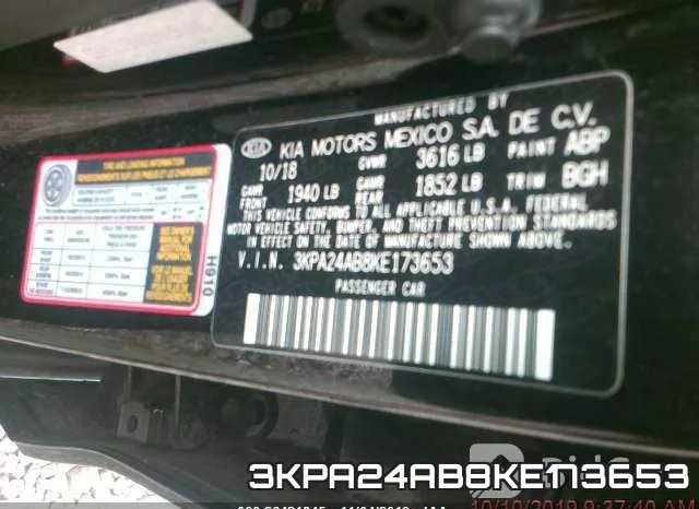 3KPA24AB8KE173653 фото 10