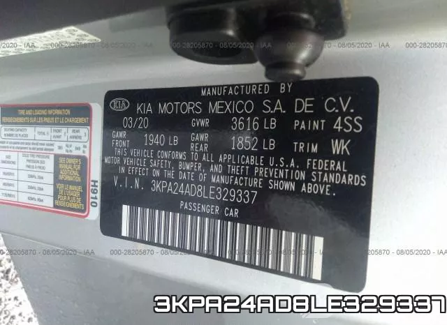 3KPA24AD8LE329337 фото 10