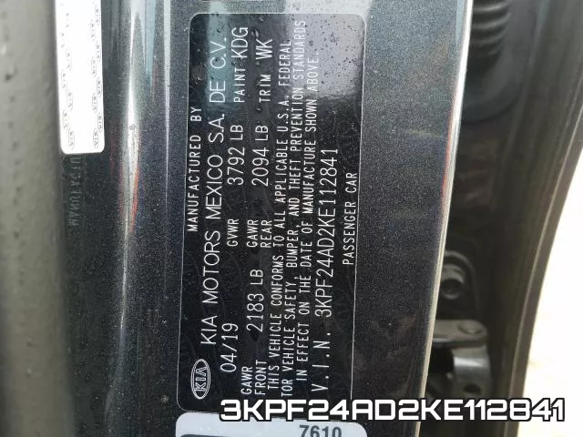 3KPF24AD2KE112841 фото 2