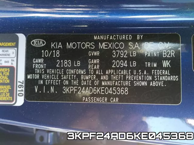 3KPF24AD6KE045368 фото 2