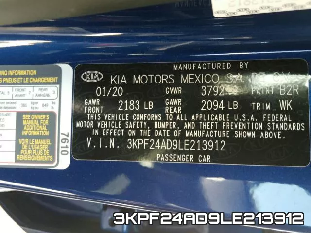 3KPF24AD9LE213912 фото 2