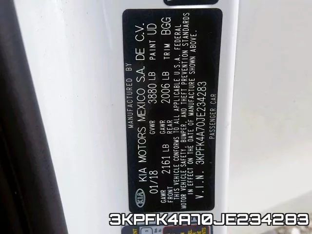 3KPFK4A70JE234283 фото 2