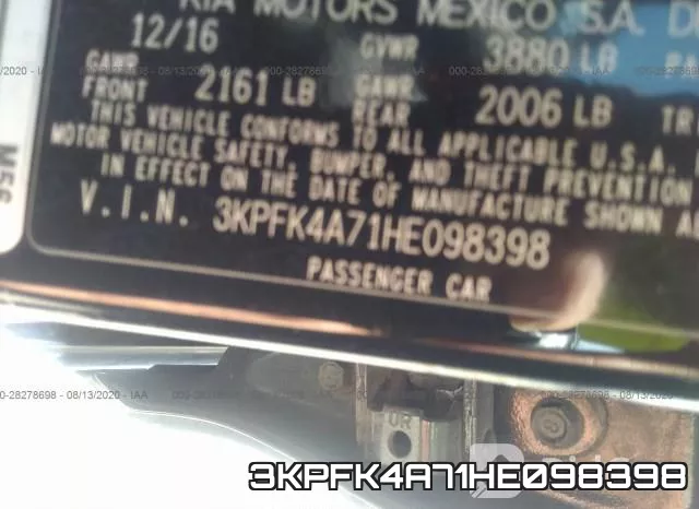3KPFK4A71HE098398 фото 10