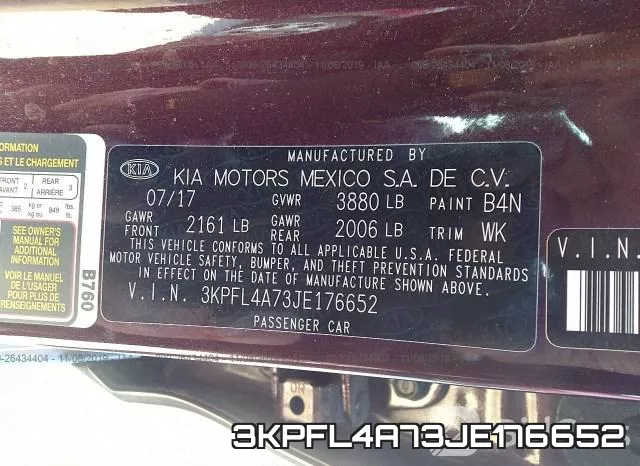 3KPFL4A73JE176652 фото 10