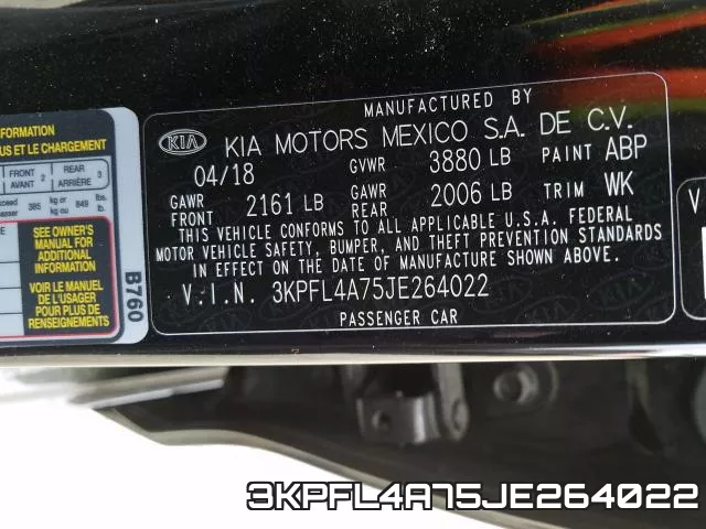 3KPFL4A75JE264022 фото 2