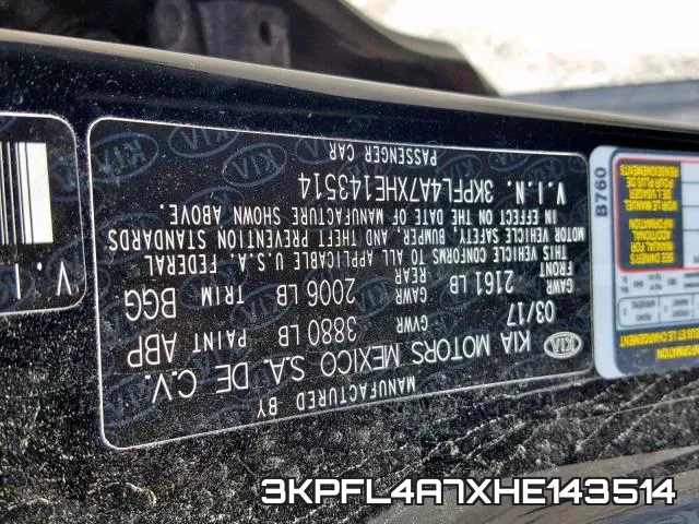 3KPFL4A7XHE143514 фото 2