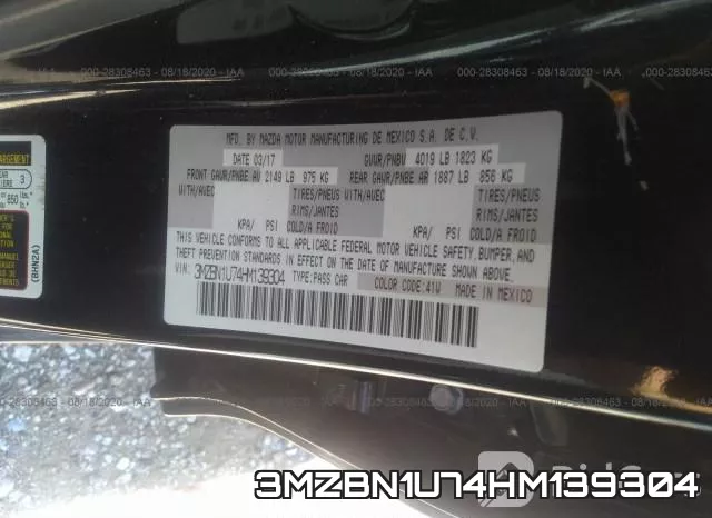 3MZBN1U74HM139304 фото 10