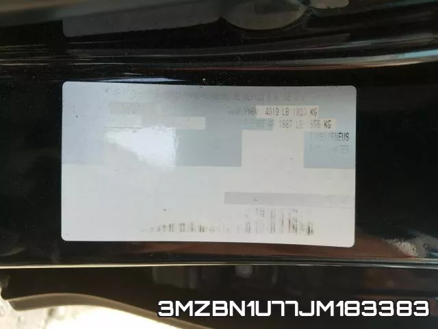 3MZBN1U77JM183383 фото 2