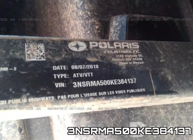 3NSRMA500KE384137 фото 2
