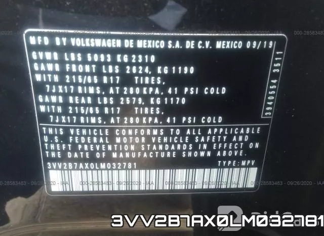3VV2B7AX0LM032781 фото 10