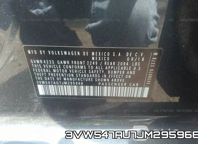 3VW547AU7JM295968 фото 10