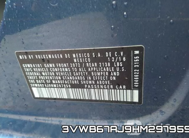 3VWB67AJ9HM297959 фото 10