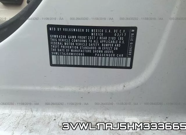 3VWL17AJ5HM333665 фото 10