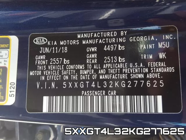 5XXGT4L32KG277625 фото 2