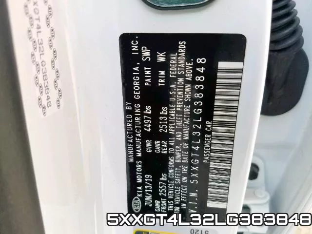 5XXGT4L32LG383848 фото 2