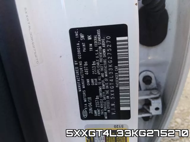 5XXGT4L33KG275270 фото 2