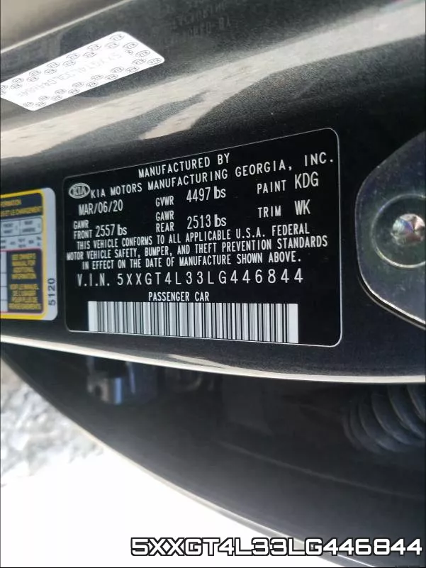 5XXGT4L33LG446844 фото 2