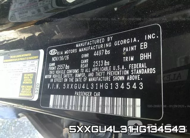 5XXGU4L31HG134543 фото 10