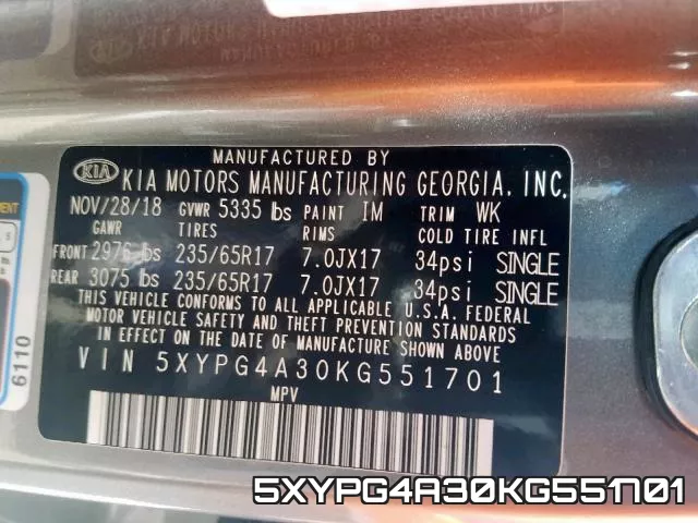 5XYPG4A30KG551701 фото 2
