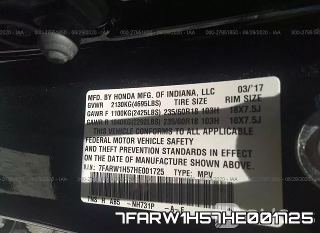 7FARW1H57HE001725 фото 10