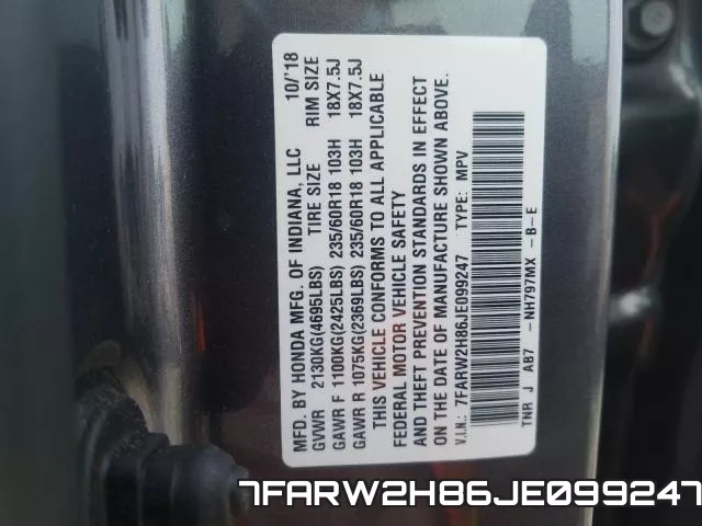 7FARW2H86JE099247 фото 2