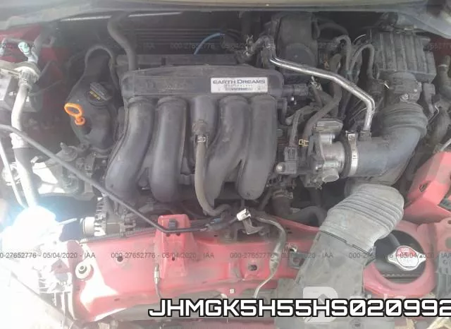 JHMGK5H55HS020992 фото 2