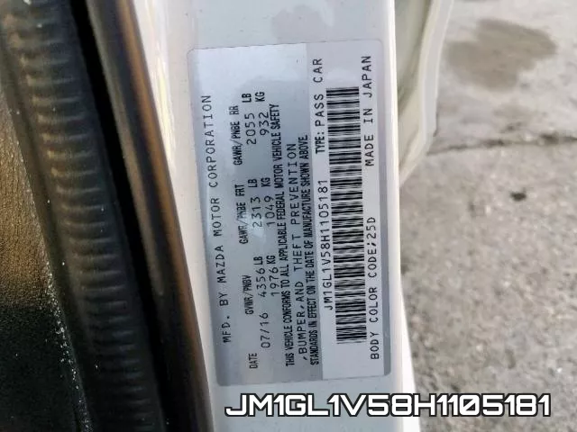 JM1GL1V58H1105181 фото 2